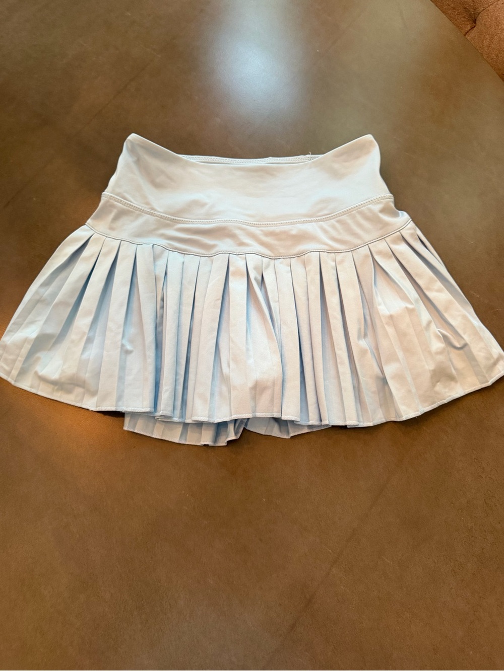 GoldHinge Light Blue Pleated Tennis Skort - Picture 4 of 6